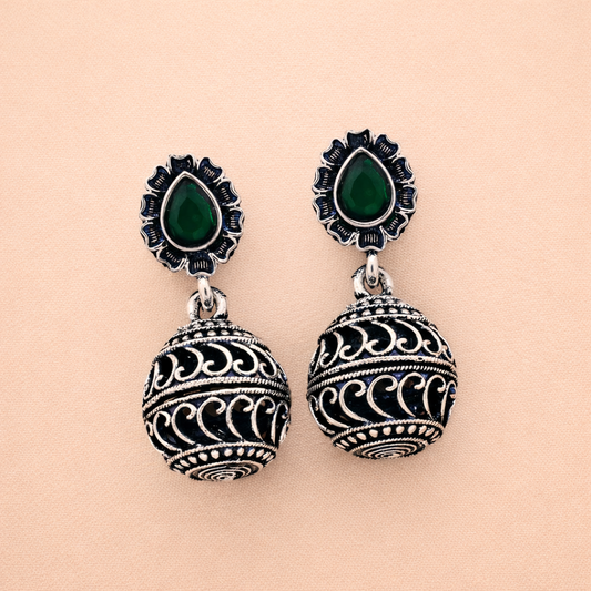 Ethnic Stone Jhumka